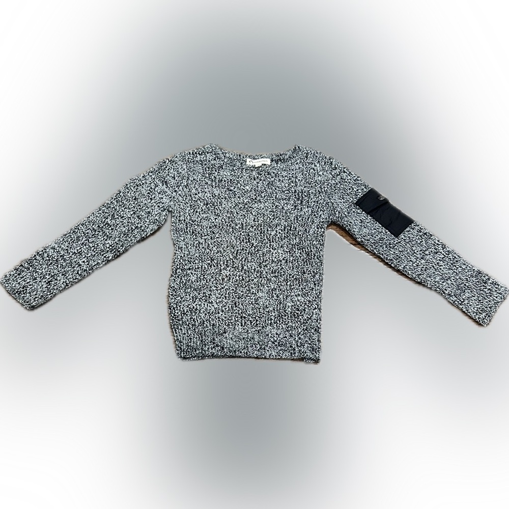 Appaman Black and White Crewneck Sweater